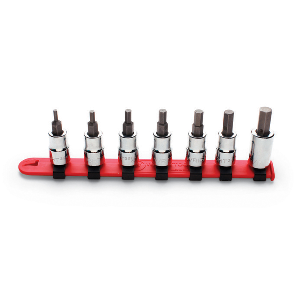Wright Tool 3/8 Inch Drive 7 Piece Hex Socket Bit Set from Columbia Safety